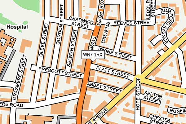 WN7 1RX map - OS OpenMap – Local (Ordnance Survey)