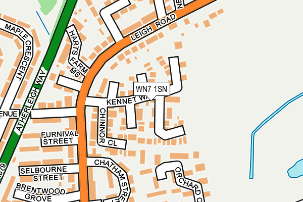 WN7 1SN map - OS OpenMap – Local (Ordnance Survey)