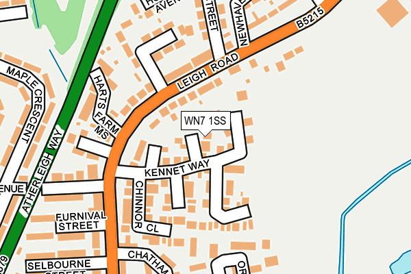 WN7 1SS map - OS OpenMap – Local (Ordnance Survey)