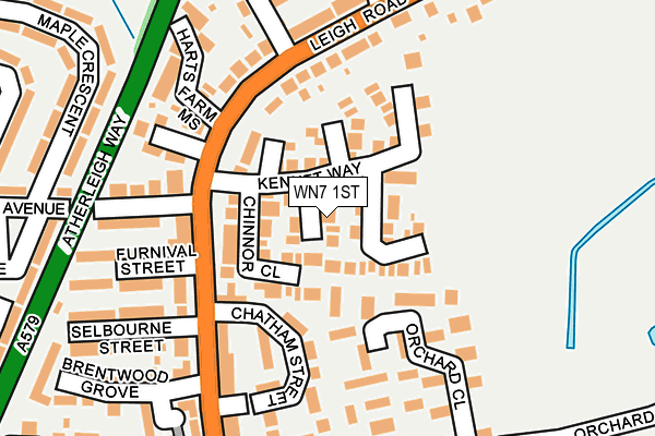 WN7 1ST map - OS OpenMap – Local (Ordnance Survey)