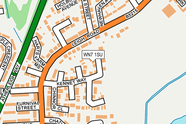 WN7 1SU map - OS OpenMap – Local (Ordnance Survey)