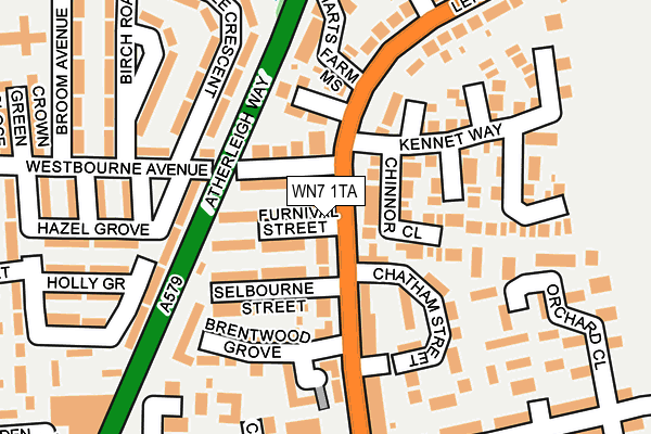 WN7 1TA map - OS OpenMap – Local (Ordnance Survey)