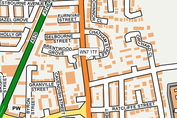 WN7 1TF map - OS OpenMap – Local (Ordnance Survey)