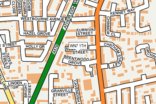 WN7 1TH map - OS OpenMap – Local (Ordnance Survey)