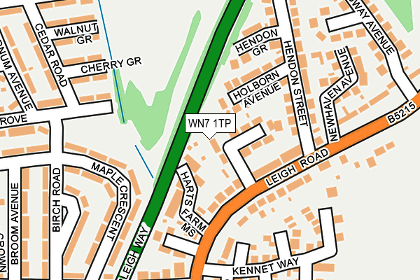 WN7 1TP map - OS OpenMap – Local (Ordnance Survey)
