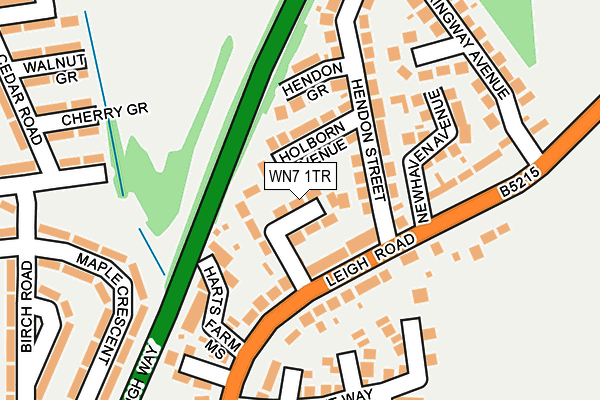 WN7 1TR map - OS OpenMap – Local (Ordnance Survey)