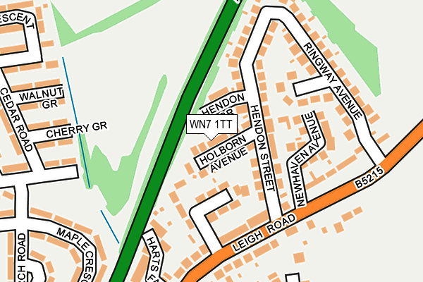 WN7 1TT map - OS OpenMap – Local (Ordnance Survey)