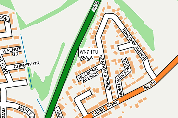 WN7 1TU map - OS OpenMap – Local (Ordnance Survey)