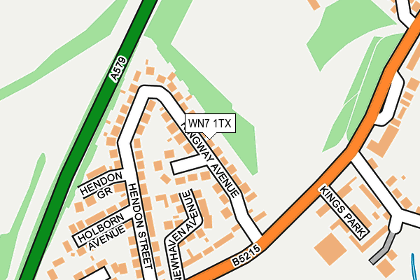 WN7 1TX map - OS OpenMap – Local (Ordnance Survey)