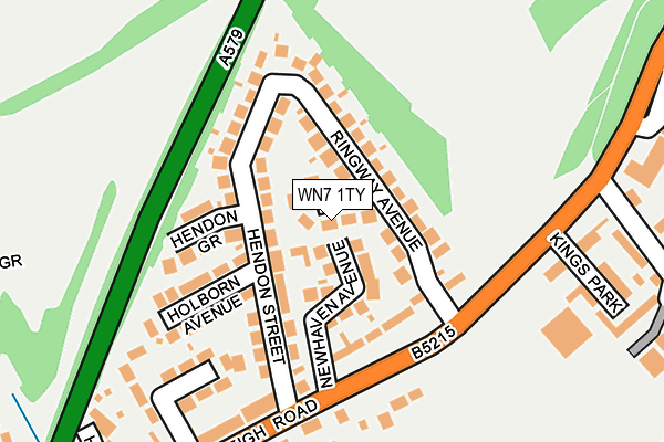 WN7 1TY map - OS OpenMap – Local (Ordnance Survey)