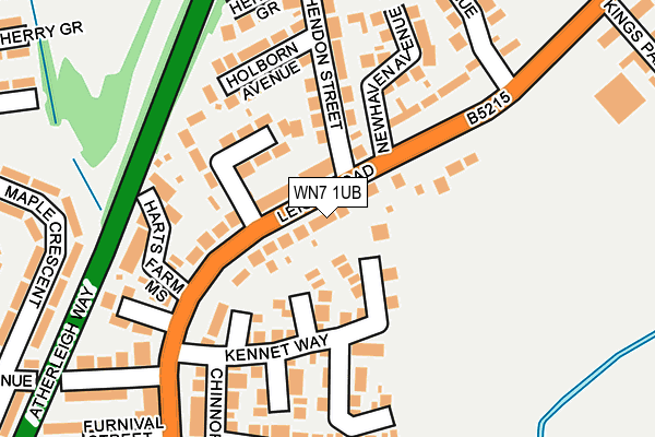 WN7 1UB map - OS OpenMap – Local (Ordnance Survey)