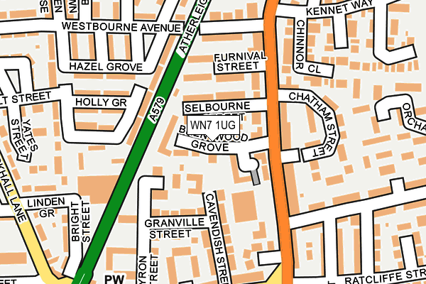 WN7 1UG map - OS OpenMap – Local (Ordnance Survey)