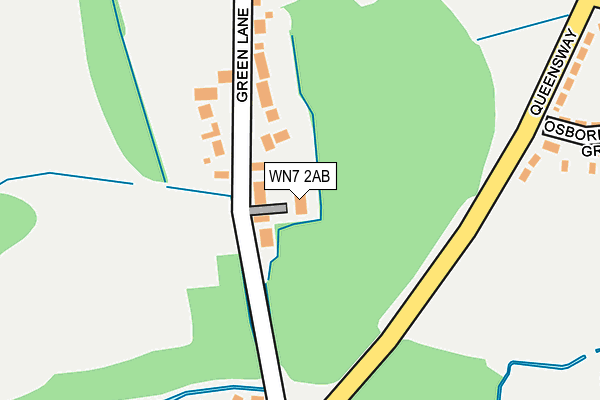 WN7 2AB map - OS OpenMap – Local (Ordnance Survey)