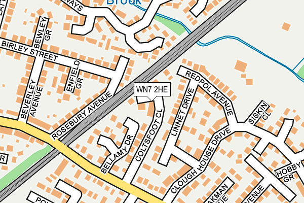 WN7 2HE map - OS OpenMap – Local (Ordnance Survey)