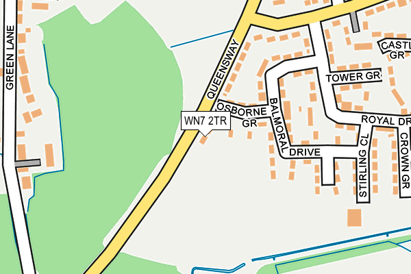WN7 2TR map - OS OpenMap – Local (Ordnance Survey)