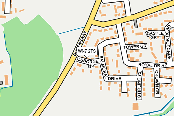 WN7 2TS map - OS OpenMap – Local (Ordnance Survey)