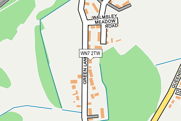 WN7 2TW map - OS OpenMap – Local (Ordnance Survey)