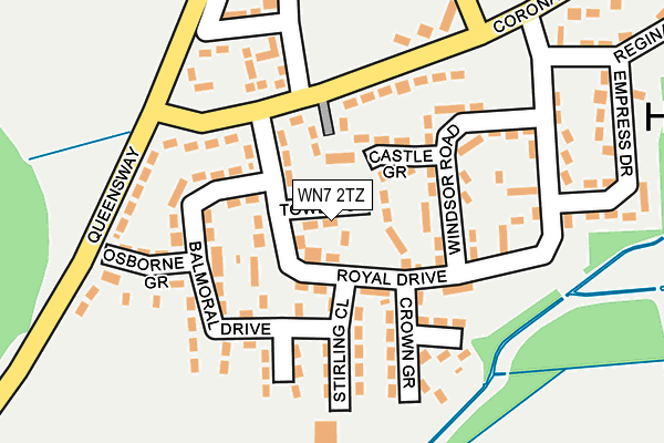 WN7 2TZ map - OS OpenMap – Local (Ordnance Survey)