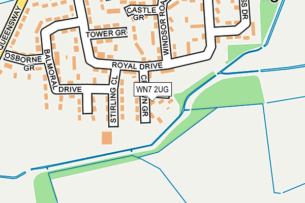 WN7 2UG map - OS OpenMap – Local (Ordnance Survey)