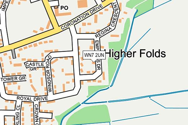 WN7 2UN map - OS OpenMap – Local (Ordnance Survey)