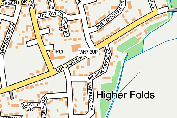 WN7 2UP map - OS OpenMap – Local (Ordnance Survey)