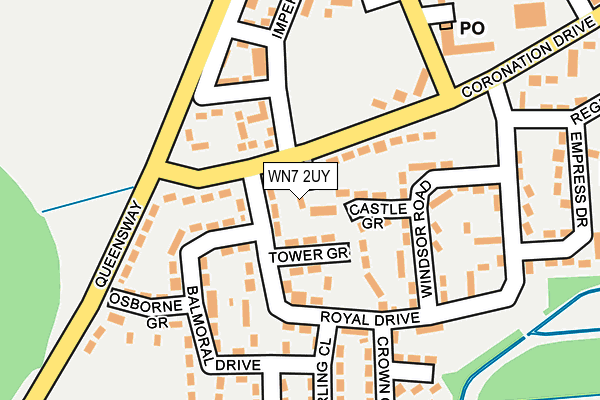 WN7 2UY map - OS OpenMap – Local (Ordnance Survey)