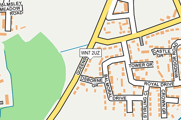 WN7 2UZ map - OS OpenMap – Local (Ordnance Survey)