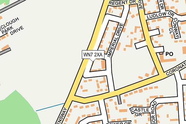 WN7 2XA map - OS OpenMap – Local (Ordnance Survey)