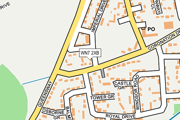 WN7 2XB map - OS OpenMap – Local (Ordnance Survey)