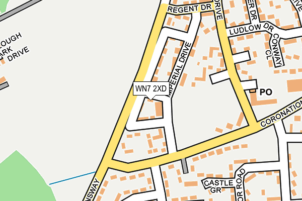 WN7 2XD map - OS OpenMap – Local (Ordnance Survey)