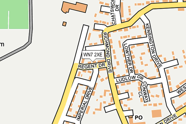 WN7 2XE map - OS OpenMap – Local (Ordnance Survey)