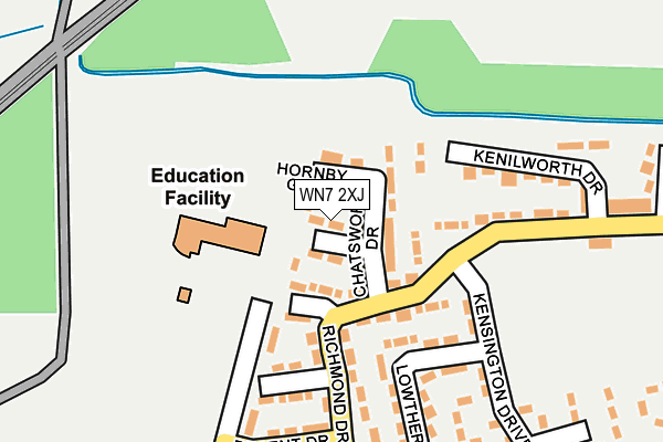 WN7 2XJ map - OS OpenMap – Local (Ordnance Survey)