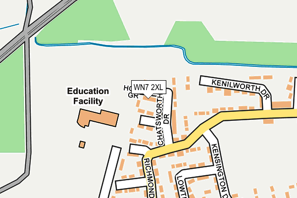 WN7 2XL map - OS OpenMap – Local (Ordnance Survey)