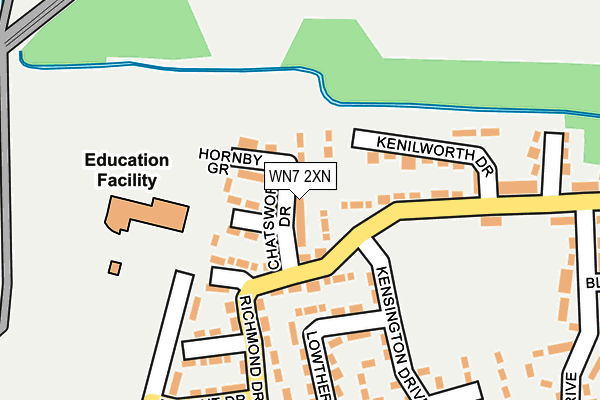 WN7 2XN map - OS OpenMap – Local (Ordnance Survey)