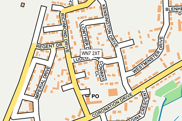 WN7 2XT map - OS OpenMap – Local (Ordnance Survey)