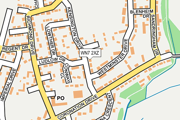 WN7 2XZ map - OS OpenMap – Local (Ordnance Survey)
