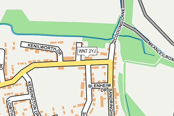 WN7 2YJ map - OS OpenMap – Local (Ordnance Survey)