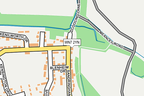 WN7 2YN map - OS OpenMap – Local (Ordnance Survey)