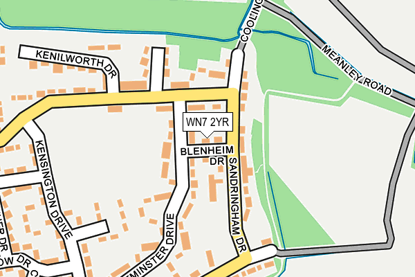 WN7 2YR map - OS OpenMap – Local (Ordnance Survey)