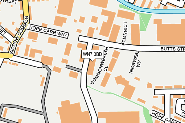 WN7 3BD map - OS OpenMap – Local (Ordnance Survey)