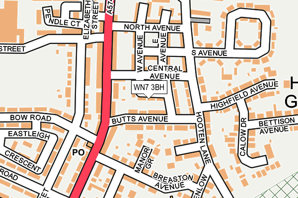 WN7 3BH map - OS OpenMap – Local (Ordnance Survey)