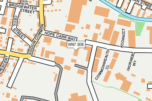 WN7 3DE map - OS OpenMap – Local (Ordnance Survey)