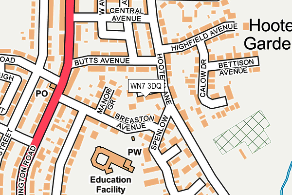 WN7 3DQ map - OS OpenMap – Local (Ordnance Survey)