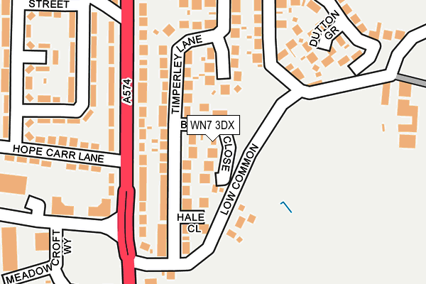 WN7 3DX map - OS OpenMap – Local (Ordnance Survey)