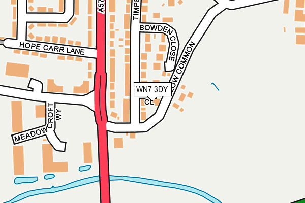 WN7 3DY map - OS OpenMap – Local (Ordnance Survey)
