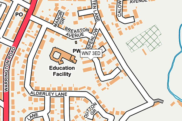 WN7 3ED map - OS OpenMap – Local (Ordnance Survey)