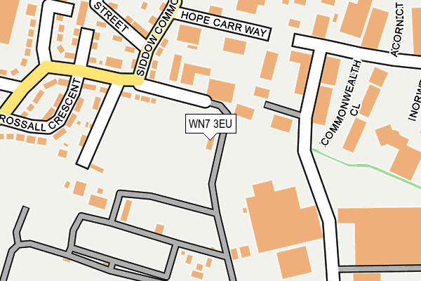 WN7 3EU map - OS OpenMap – Local (Ordnance Survey)