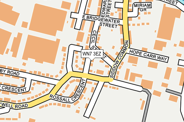 WN7 3EZ map - OS OpenMap – Local (Ordnance Survey)