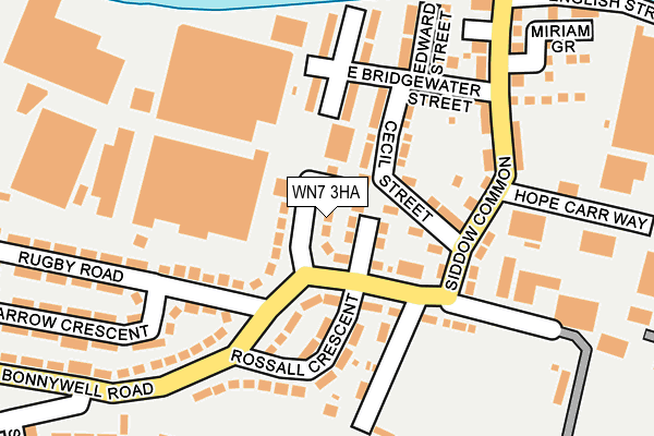 WN7 3HA map - OS OpenMap – Local (Ordnance Survey)