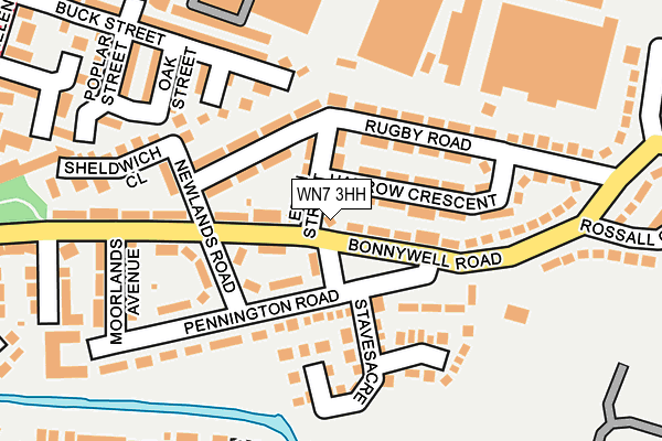 WN7 3HH map - OS OpenMap – Local (Ordnance Survey)